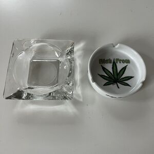 2 Ashtrays for Cigarette Cigars and Other One is a Hilton Head Island Souvenir